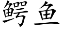 鳄鱼 (楷体矢量字库)