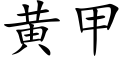 黃甲 (楷體矢量字庫)