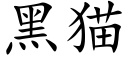 黑猫 (楷体矢量字库)