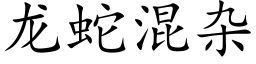 龙蛇混杂 (楷体矢量字库)