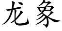 龍象 (楷體矢量字庫)